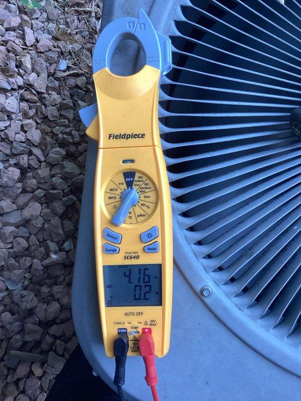 Completed Family Rewards cooling maintenance visit on a 19-year-old Lennox air conditioning system. During inspection, identified a failed capacitor reading out of acceptable range and discovered system was low on R22 refrigerant. Due to the phased-out R22 refrigerant status and associated costs, system cannot be recharged to proper operating levels. Scheduled estimate appointment for new system replacement due to age of equipment and refrigerant limitations.