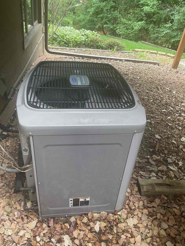 Responded to no cooling complaint on 5-year-old residential AC system. Upon inspection, diagnosed failed capacitor and low refrigerant charge as root causes preventing proper cooling operation. Replaced defective capacitor and recharged system to manufacturer specifications, restoring full cooling functionality.