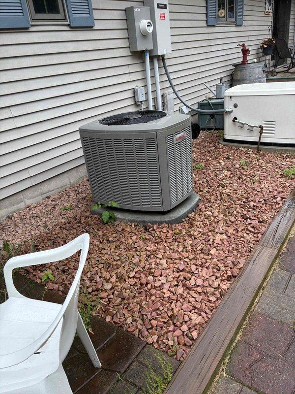 Responded to no cooling complaint on recently installed 2.5-ton air conditioning system experiencing minimal airflow from supply vents and inadequate temperature drop. Upon inspection, determined blower speed had not been properly configured during initial installation. Adjusted and set blower speed to 1050 CFM to match system tonnage, restoring proper airflow and cooling performance.