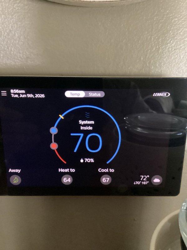Completed return service call to replace faulty A2L refrigerant sensor on the evaporator coil. Removed defective sensor and installed new A2L sensor to restore proper system monitoring and safety functionality. System tested and verified operational upon completion.