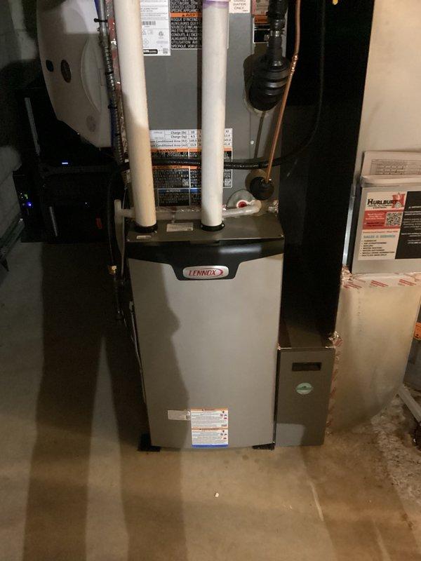 Responded to warranty service call for suspected compressor failure on recently installed unit. Upon inspection, determined the compressor was functioning properly and the issue was caused by a closed suction line service valve. Opened the service valve and verified system operation by measuring refrigerant pressures, subcooling at 7 degrees (meeting target specification), and temperature delta at 19 degrees across the evaporator coil. System restored to proper operation with all parameters within manufacturer specifications.