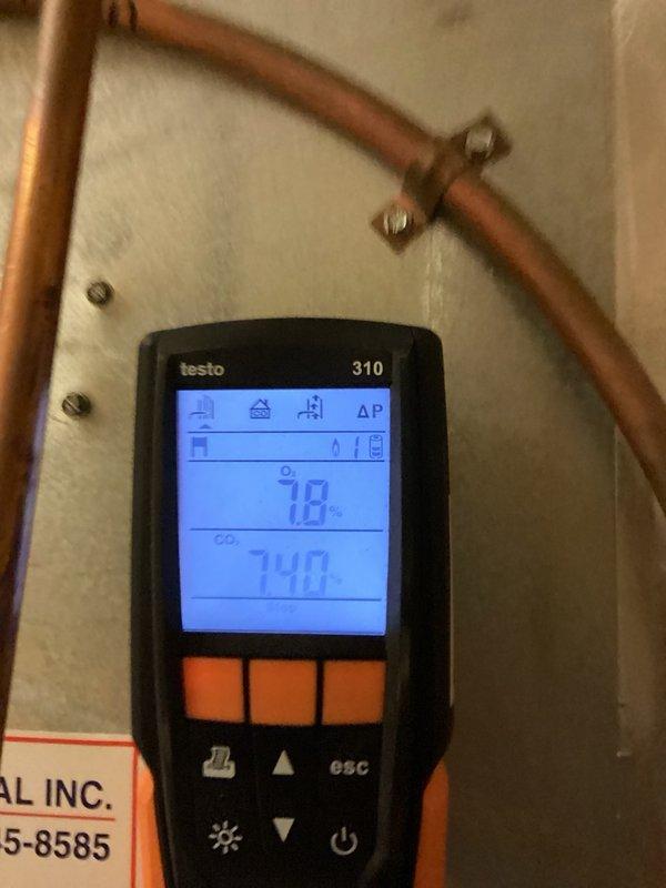 Completed comprehensive tune-ups on both furnace and air conditioning systems. Performed combustion analysis testing on furnace using Testo 310 meter, recording oxygen levels at 70% and carbon monoxide at 30 ppm, indicating proper combustion efficiency. Inspected all mechanical components, electrical connections, and refrigerant lines on both units. Filter inspection revealed good condition with adequate airflow. All safety controls tested and verified operational. Both heating and cooling systems are functioning properly with no deficiencies noted at this time. Recommended replacing thermostat batteries as preventive maintenance to ensure continued reliable operation.