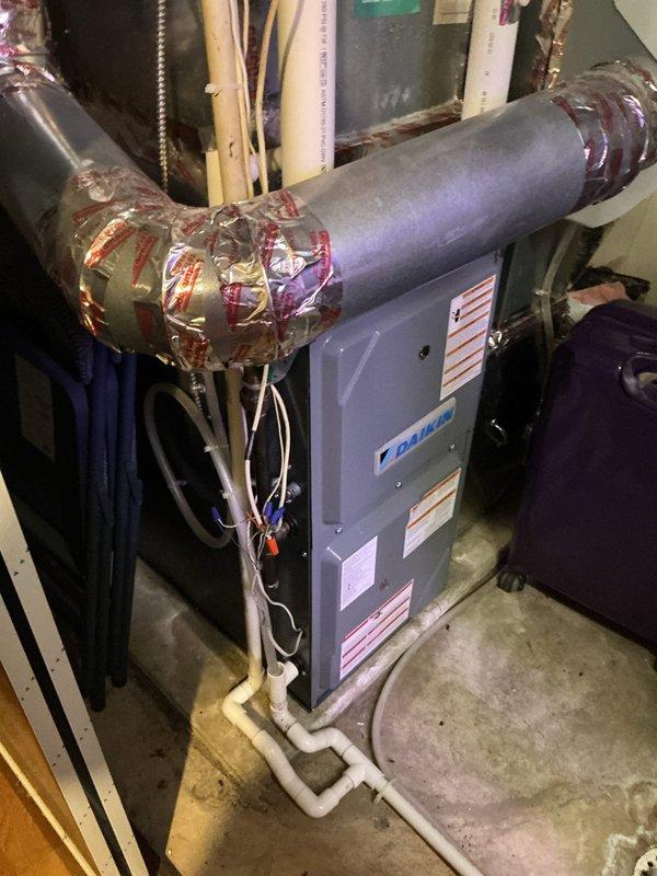 Responded to no cooling complaint on 16-year-old residential air conditioning system. Upon inspection, determined unit was low on obsolete refrigerant. Given the age of the system and the phase-out of the required refrigerant type, discussed repair limitations and replacement options with homeowner. Scheduled estimate appointment for new AC system installation to provide a permanent solution to the cooling issue.
