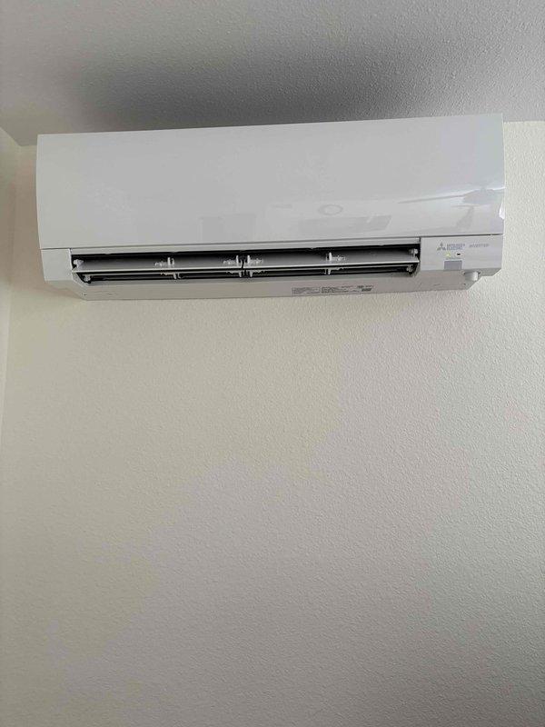 Completed annual cooling maintenance on two A/C systems utilizing R-454B refrigerant and two mini-split systems. Performed comprehensive inspection and testing of all condensers, evaporator coils, motors, capacitors, compressors, thermostats, air filters, and condensate drains. Verified proper temperature differential across coils, checked refrigerant charge levels, and confirmed electrical component operation. Serviced mini-split systems including one condenser with two indoor heads and one condenser with one indoor head. All systems tested and operating within normal parameters with no deficiencies noted at ambient temperature of 87 degrees.