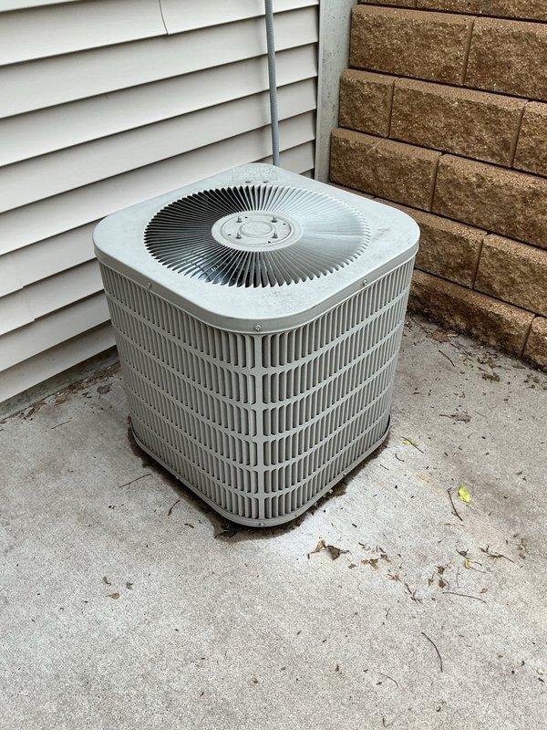 Responded to no cooling complaint on 10+ year old air conditioning system. Upon arrival, performed system diagnostics and refrigerant charge verification. Found unit completely flat with no refrigerant charge remaining in system. Based on age of equipment, history of previous refrigerant recharge approximately 8 years prior, and current total refrigerant loss, provided replacement estimates to homeowner. Customer elected to obtain additional quotes for complete system replacement rather than pursue repair of existing unit.