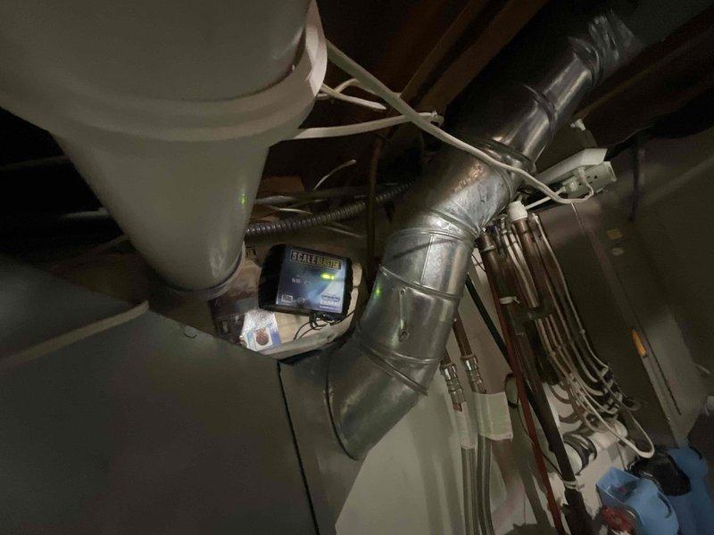 Performed comprehensive evaluation of residential water filtration and treatment system, including testing water quality and inspecting multiple filtration points throughout the home. Assessed Morton water softening system, blue manifold valve assembly, and associated PVC and copper piping network in mechanical room. Provided detailed walkthrough of system operation, explained activation procedures, and verified proper functioning of all components to ensure adequate water treatment performance.