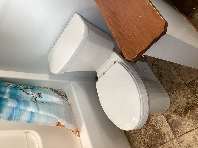 Completed installation of two ADA-compliant comfort height toilets in separate bathroom locations. Removed existing fixtures, installed new wax rings and mounting bolts, and secured both units to proper specifications. All installations were scheduled after 2pm to accommodate the customer's in-home daycare operations during nap time, ensuring minimal disruption to daily activities.