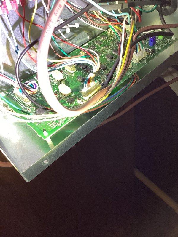 Responded to callback for system not cooling to temperature following previous no-cool service call and thermostat replacement. Upon arrival, verified thermostat was properly sending signal to A-coil controller relay board, but relay board was failing to send voltage to furnace to initiate cooling cycle. Physically tapped relay board, which temporarily restored system operation, confirming intermittent relay board failure. Advised homeowner that replacement relay board will be ordered and return visit scheduled upon arrival of part to complete repair.