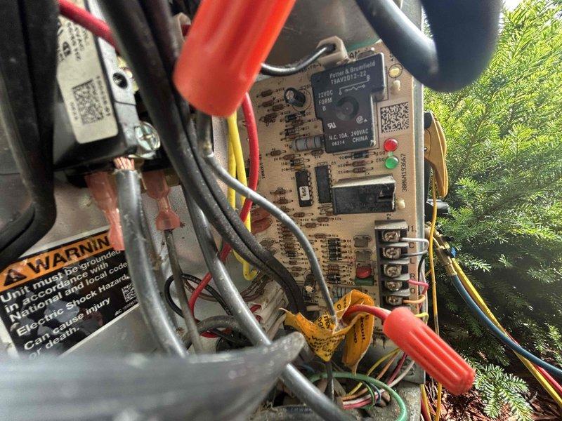 Responded to callback for no cooling condition on 10+ year old system. Unit continued tripping on same fault code as previous visit. Performed diagnostic testing on electrical components and control board. Found system was being locked out by customer's peak control device, which was cycling the equipment off every few minutes. Reset system and monitored operation to confirm peak control interference was causing the repeated shutdowns. Educated customer on peak control program impact on system operation.