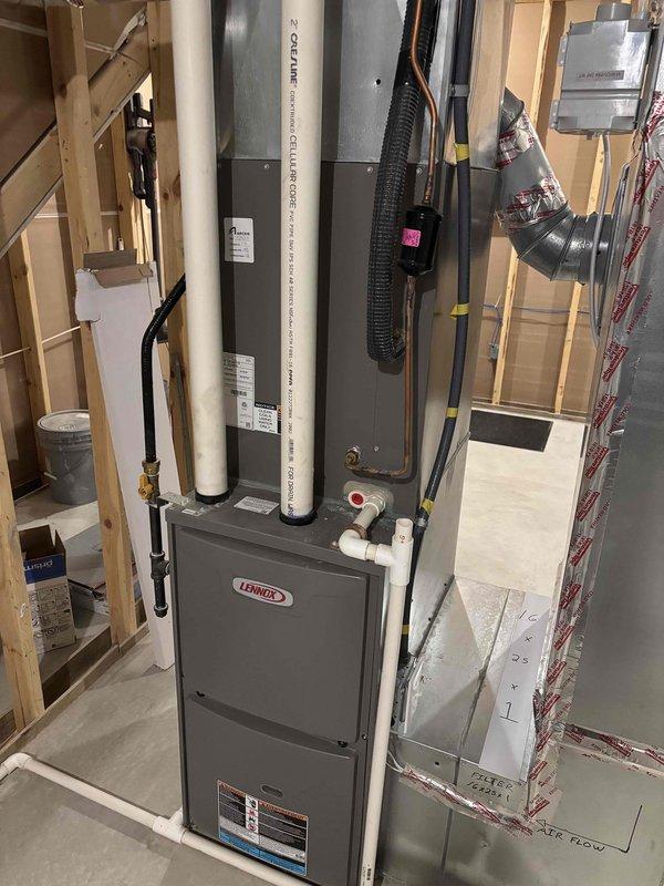 Performed comprehensive AC maintenance on single condenser unit with R-410A refrigerant. Conducted full system inspection including air filter, thermostat operation, condenser unit, evaporator and condenser coils, blower motor, capacitors, compressor, refrigerant levels, and condensate drain line. Readjusted blower motor speed to high setting for optimal cooling performance. Measured temperature split at 13 degrees with ambient outdoor temperature of 65 degrees. System pressure readings and temperature differential indicated potential minor refrigerant deficiency. Provided repair estimate for refrigerant recharge, which was declined. Advised homeowner to monitor system performance and cooling efficiency for any operational changes. System currently operational but may experience reduced efficiency if refrigerant level continues to decline.