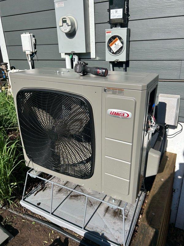 Responded to return visit for Lennox AC system not cooling. Upon arrival, found thermostat displaying communication fault with indoor control board showing fault codes A800 and A304. Verified SW1 dip switch settings (1 and 3 off, 2 and 4 on) and checked low voltage communication wiring between indoor and outdoor units. Monitored system operation for approximately 30 minutes until normal cooling operation resumed. Advised customer to contact office if system stops cooling again for further diagnosis.