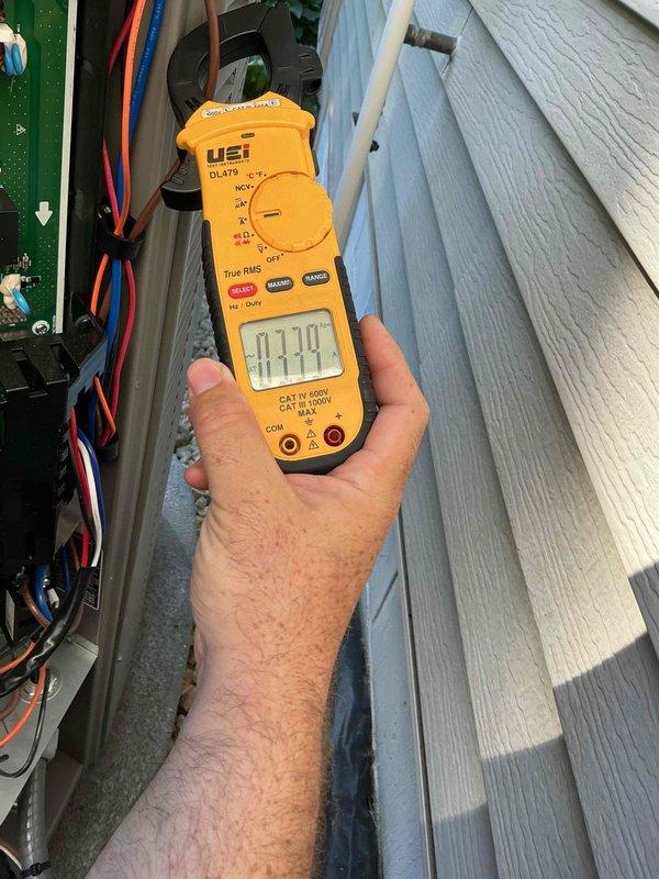 Performed comprehensive preventive maintenance inspection on 1-year-old Lennox air conditioning system. Verified contactor operation, tested capacitor values within manufacturer specifications, and confirmed refrigerant charge at proper levels. Inspected condenser coil found to be mostly clean with adequate airflow, examined outdoor and furnace control boards confirming proper operation, and verified blower wheel cleanliness. Measured temperature drop across evaporator coil at 18 degrees, within acceptable range for optimal cooling performance. Noted air filter requires replacement due to dirt accumulation. All system components operating as designed with no deficiencies requiring immediate attention.