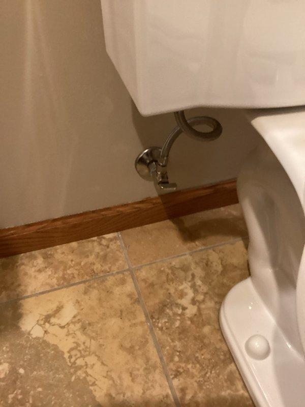 Completed replacement of single-handle kitchen faucet and installed three new angle stop shut-off valves with supply lines for three toilets throughout the residence. All fixtures were tested for proper operation and verified leak-free connections upon completion.