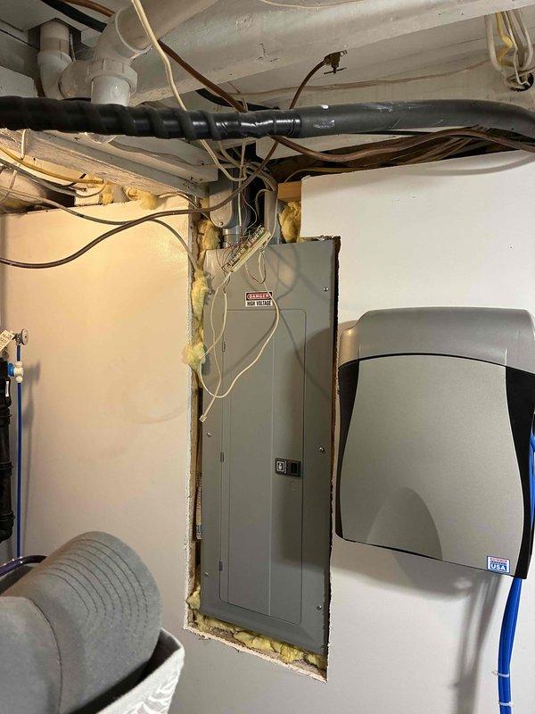 Responded to no cooling call at townhome where air conditioning system failed to communicate with furnace. Diagnosed failed thermostat by bypassing unit and confirming all components fired up properly. Replaced defective thermostat, provided operational instructions, and verified system performance with 21-degree temperature differential across coil. Advised homeowner that 26-year-old system should not receive significant future investment due to age.