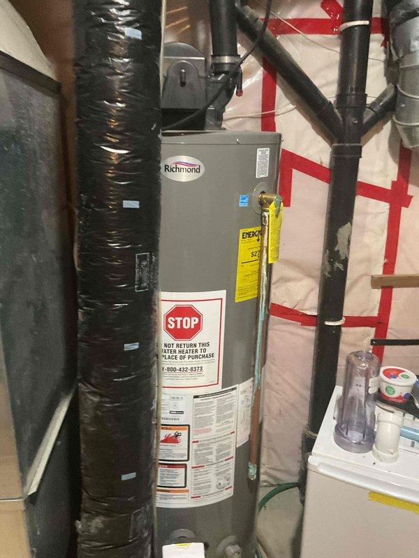 Completed comprehensive preventive maintenance agreement services including annual cooling system tune-up and biannual plumbing maintenance. Performed thorough inspection and tune-up of air conditioning system with all components operating within manufacturer specifications, verified proper refrigerant charge, tested electrical connections, and confirmed system temperatures at 220.4°F. Inspected Richmond water heater and plumbing systems per agreement protocols with no deficiencies noted; all equipment functioning properly with no concerns identified.