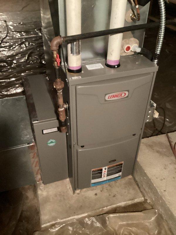 Completed comprehensive HVAC maintenance tune-up on Lennox gas furnace system under membership agreement. Performed standard preventative maintenance inspection, verified system operation, checked condensate drain lines, and evaluated ductwork connections. All equipment found operating within normal parameters with no issues noted during service visit.