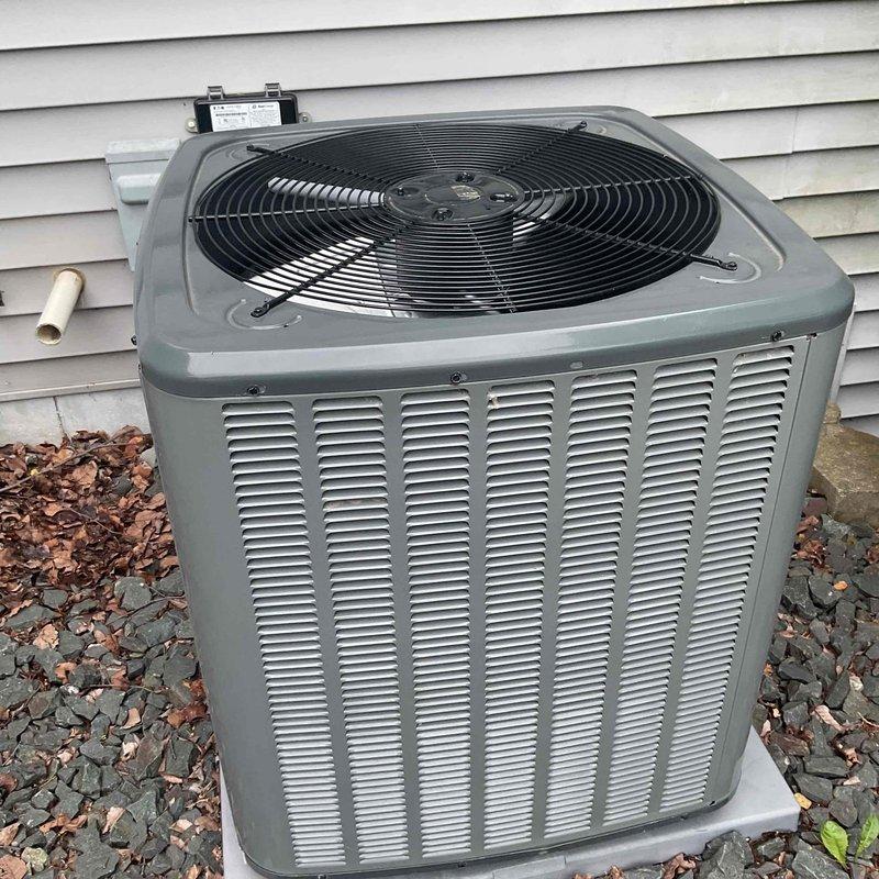 Performed comprehensive leak search on residential HVAC system per service request. Thoroughly inspected outdoor condensing unit, refrigerant lines, and indoor components including connections near water heater area. No refrigerant leaks detected during inspection. Advised customer to monitor system performance and contact for service if cooling issues develop.