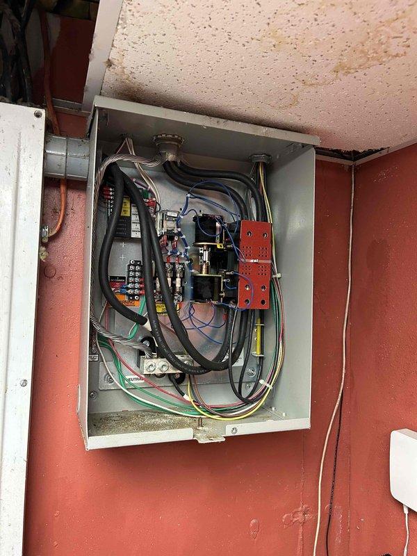 Responded to service call for generator not starting. Performed diagnostic testing on generator control system, which failed multiple tests confirming control failure. Documented electrical panel and circuit breaker configuration with photos. Contacted property owner to discuss repair versus replacement options and will provide pricing for both solutions.