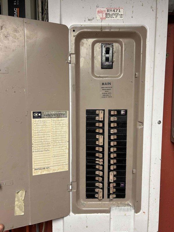 Responded to service call for generator not starting. Performed diagnostic testing on generator control system, which failed multiple tests confirming control failure. Documented electrical panel and circuit breaker configuration with photos. Contacted property owner to discuss repair versus replacement options and will provide pricing for both solutions.
