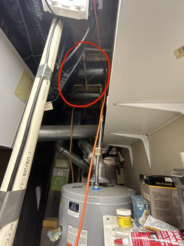 Responded to call for water leak in residential utility closet. Upon inspection, identified slow leak in CPVC water supply line near water heater installation. Removed damaged section of CPVC pipe and installed new section using appropriate fittings and primer/cement. Tested system under pressure to verify leak was eliminated and connections were secure. Restored water service to property.
