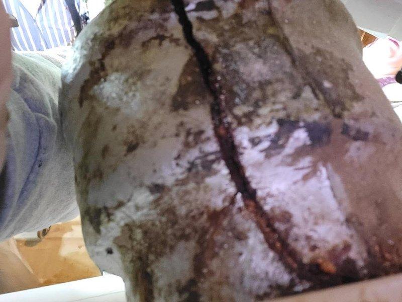 Responded to water leak call at residential property while homeowners were away. Upon inspection of basement plumbing system, discovered crack in main sewer cast iron pipe as reported, along with multiple additional holes in cast-iron and galvanized piping. Assessment revealed extensive corrosion and deterioration throughout aging cast-iron drain system, with visible oxidation and structural compromise at multiple joints and pipe sections. Water supply lines also exhibited significant wear and aging characteristics requiring attention. Documented all findings with photographs showing corroded metal piping, deteriorated pipe surfaces, and overall condition of basement plumbing infrastructure. Contacted homeowner to report comprehensive findings and coordinated follow-up appointment for detailed estimate on complete cast-iron system replacement and waterline repairs.