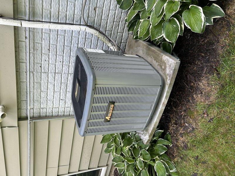 Completed annual air conditioning maintenance tune-up with full system inspection. Tested system operation and confirmed 20° temperature drop across evaporator coil, indicating proper refrigerant charge and heat exchange. Temporarily installed 1-inch filter in place of missing 4-inch filter and advised homeowner to purchase replacement filters immediately. Cleared condensate drain line to ensure proper drainage and prevent future water backup. Performed condenser coil cleaning to remove debris and improve heat transfer efficiency. Inspected all electrical components, refrigerant lines, and mechanical systems with no issues found. System operating within normal parameters at time of service completion.