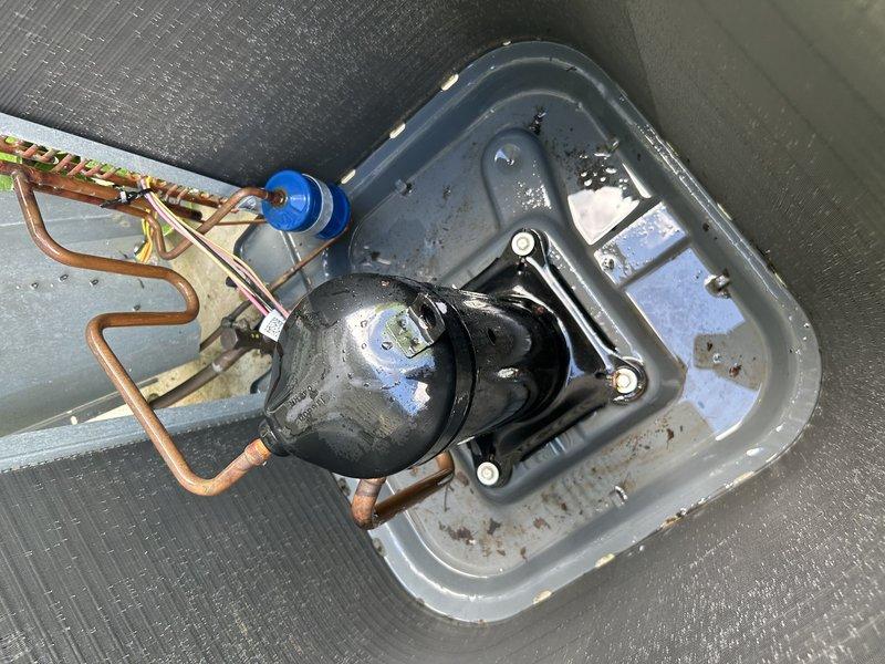 Completed annual air conditioning maintenance tune-up with full system inspection. Tested system operation and confirmed 20° temperature drop across evaporator coil, indicating proper refrigerant charge and heat exchange. Temporarily installed 1-inch filter in place of missing 4-inch filter and advised homeowner to purchase replacement filters immediately. Cleared condensate drain line to ensure proper drainage and prevent future water backup. Performed condenser coil cleaning to remove debris and improve heat transfer efficiency. Inspected all electrical components, refrigerant lines, and mechanical systems with no issues found. System operating within normal parameters at time of service completion.