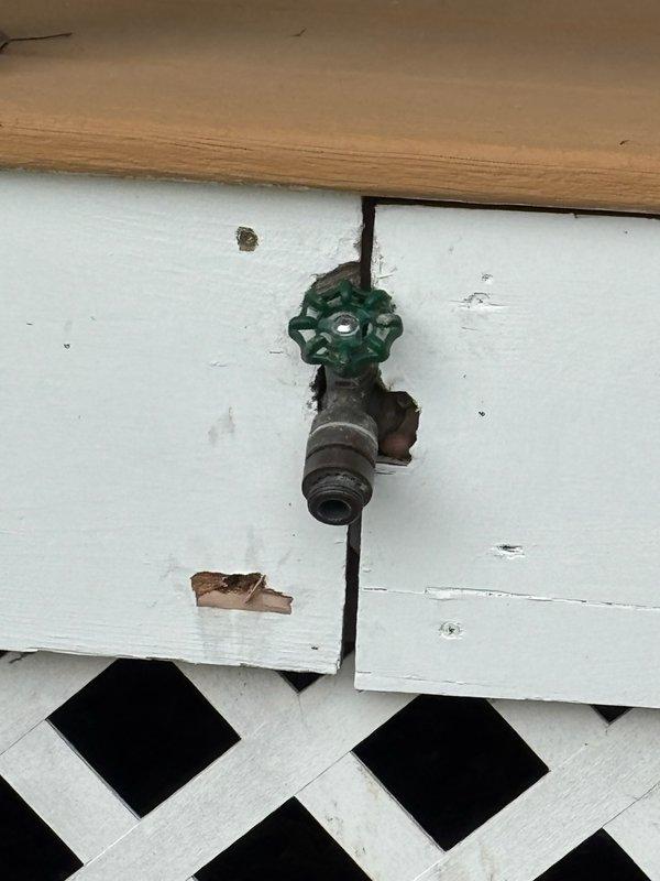 Responded to service call for leaking hose bibs and requested inspection of outdoor spigots and kitchen sink plumbing. Upon diagnostic evaluation, determined that the backyard hose spigot had dry rotted seals preventing proper sealing, while the front yard spigot was functioning correctly. Additionally, identified that the gate valve serving as the shut-off valve in the basement was leaking and required replacement.

Removed and replaced both spigot shut-off gate valves with new ball valves to provide improved reliability and easier operation. Removed the failed backyard hose spigot and installed a new non-frost-free spigot with fresh seals. Restored water supply to the system and conducted thorough leak testing of all new installations and connections. All components were operating properly with no leaks detected at completion.