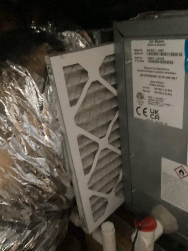 Completed annual air conditioning tune-up and preventative maintenance inspection. Verified system operation, inspected air handler unit with clean pleated filter in place, checked condensate drain line and PVC piping connections, and confirmed all components functioning properly with no issues identified.