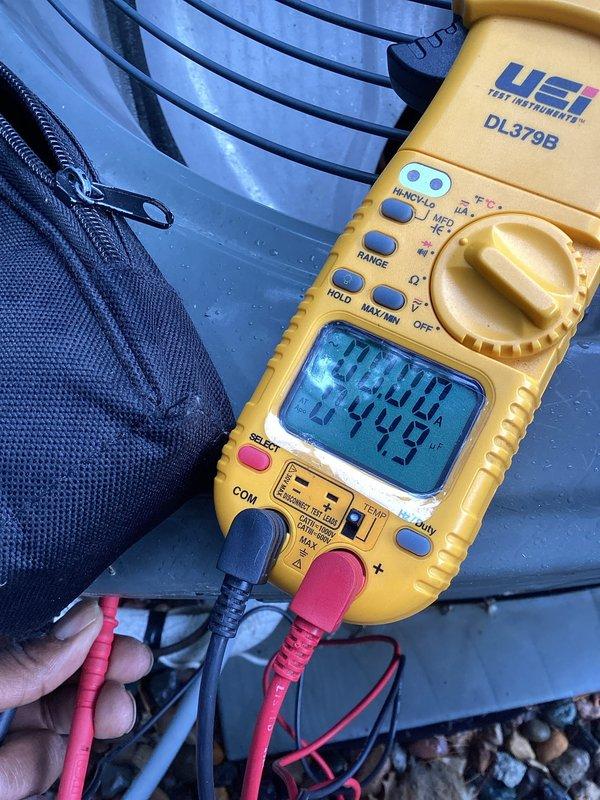 Performed comprehensive AC tune-up and preventative maintenance service under maintenance agreement. Conducted electrical diagnostics using digital multimeter to verify system performance, inspected condenser coil and fins, and checked electrical panel connections. All components found operating within normal parameters with no issues identified during routine maintenance inspection.