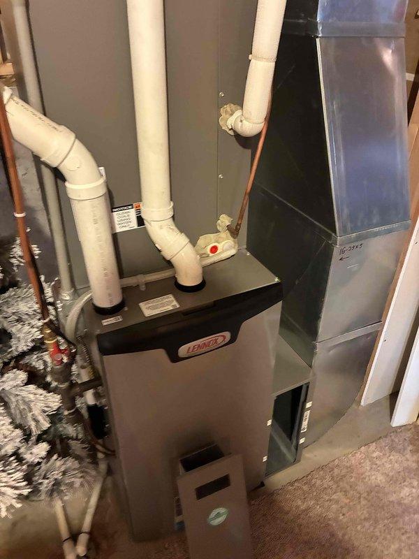 Completed preventive maintenance visit on residential air conditioning system. Cleaned outdoor condensing unit, tested capacitor and contactor with readings within manufacturer specifications, and replaced customer-supplied air filter. Inspected evaporator coil finding it clean, verified condensate drain line clear and flowing properly, and confirmed blower operating at appropriate speed. System demonstrated proper operation with 22-degree temperature differential across the coil, indicating adequate cooling performance with no deficiencies noted.