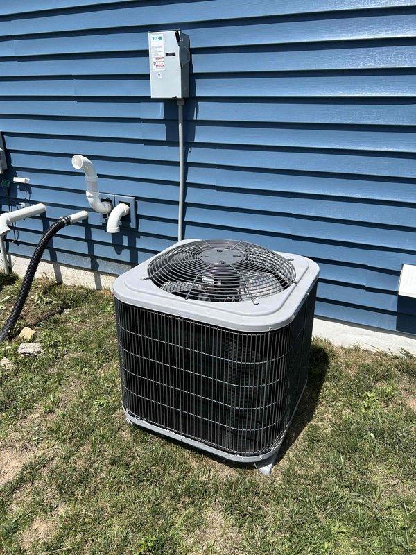 Completed Family Rewards preventive maintenance cooling visit on 2-year-old residential air conditioning system. Performed comprehensive AC tune-up including inspection of all major components, refrigerant levels, electrical connections, and condensate drainage. Verified proper operation of outdoor condenser unit and confirmed system is cooling effectively with no deficiencies noted. All equipment operating within normal parameters.