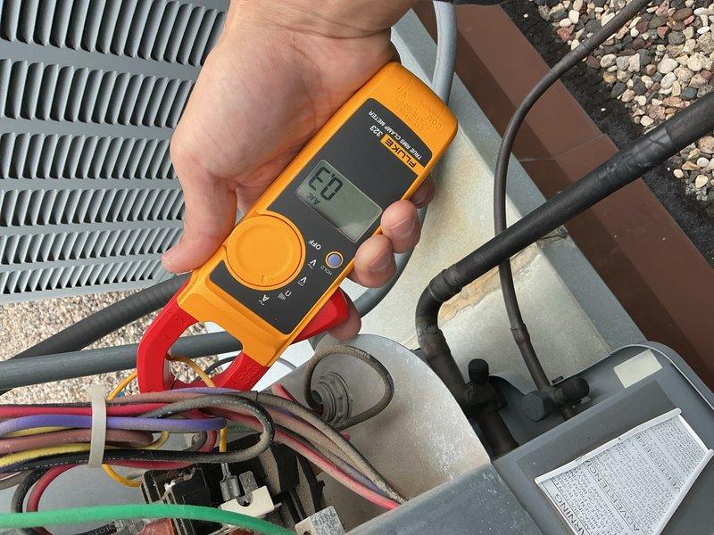 Completed comprehensive AC tune-up on rooftop system after obtaining roof access from front desk. Replaced 16x20x1 air filter and performed full system inspection including blower motor, evaporator coils, capacitor, wiring, contactor, and refrigerant levels. All components tested within normal operating parameters with no issues identified; system operating efficiently.