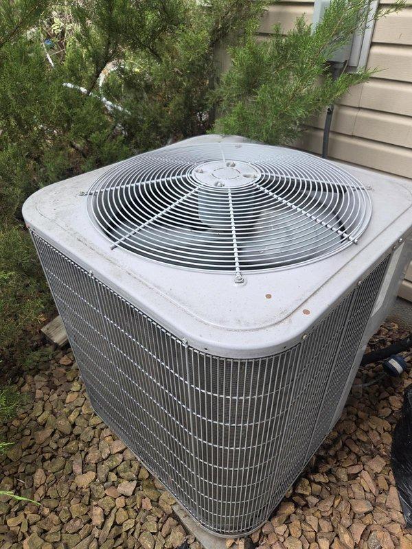 Responded to a no cooling call on a 16-year-old Carrier air conditioning system. Upon arrival, diagnosed the unit as significantly low on R410A refrigerant, approximately 3 pounds short of the factory charge of 7+ pounds, resulting in inadequate cooling performance. Verified proper airflow through the system and confirmed the refrigerant loss as the primary cause of the cooling failure. Discussed leak search and repair options with the homeowner and coordinated scheduling with a service advisor to provide an estimate for complete system replacement given the age and condition of the equipment.