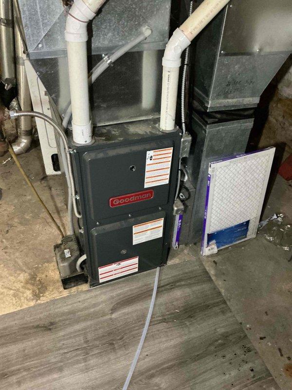 Completed comprehensive repiping of cold water lines throughout the residence per approved estimate. Removed existing deteriorated copper water supply piping and installed new water distribution system to restore proper water delivery to all fixtures. Work performed in basement utility area with routing through foundation spaces as required. All connections pressure tested and verified for proper operation upon completion.