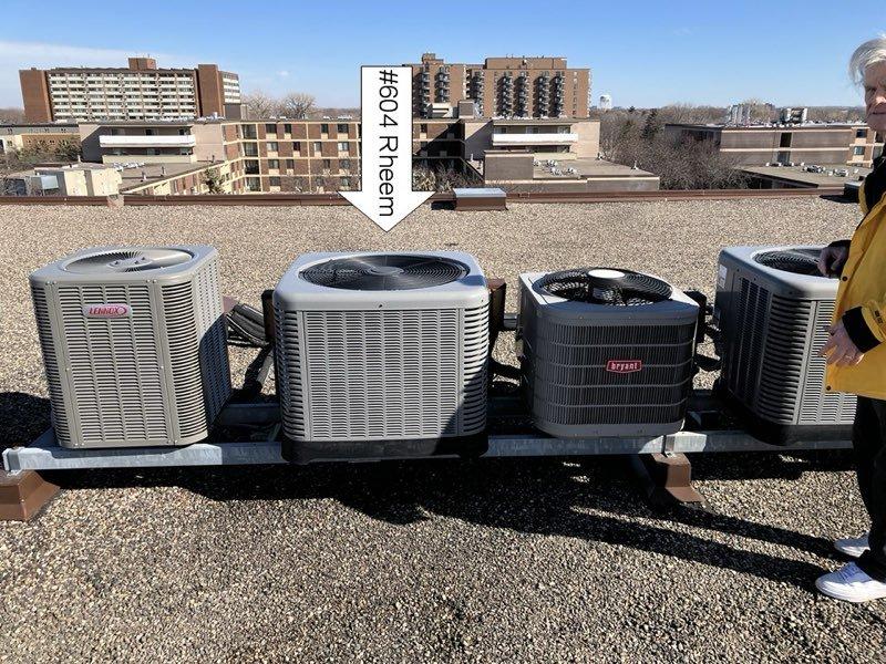 Completed comprehensive AC tune-up and maintenance inspection on rooftop Bryant condenser units. Accessed roof via front desk key and performed full system evaluation including thermostat operation verification, blower assembly inspection, outdoor coil assessment, electrical component testing, contactor and capacitor analysis, condensate drain check, and refrigerant performance measurement with temperature split readings. All components tested within normal operating parameters with no mechanical defects or safety concerns identified. Verified proper insulation coverage on exposed refrigerant piping as requested. System confirmed operating efficiently and properly at time of service.