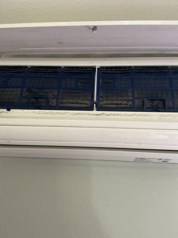 Performed extensive leak search on mini split system that was previously serviced three years ago with refrigerant charge and UV dye addition. System found completely flat on refrigerant due to customer not scheduling follow-up leak check as recommended. Conducted thorough UV light inspection of indoor unit evaporator coil, drain pan, and refrigerant connections to locate source of refrigerant loss. UV dye traces examined under ultraviolet illumination revealed leak indicators in drain pan area and internal components. Provided second opinion regarding proper use of UV dye in refrigerant systems, confirming that UV dye is an approved leak detection method when used with compatible refrigerants and in accordance with manufacturer specifications.