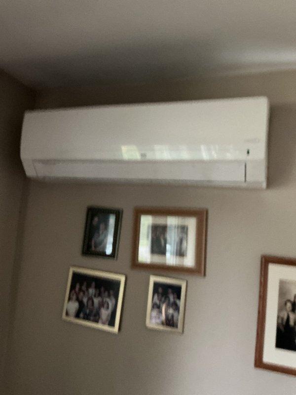 Performed scheduled maintenance on a 13-year-old single-head ductless mini-split system. Accessed and inspected internal components, finding the blower wheel heavily soiled with accumulated debris. Thoroughly cleaned the blower wheel and evaporator coils to restore proper airflow and system efficiency. Verified system operation with temperature split exceeding 20 degrees, confirming optimal cooling performance post-service.