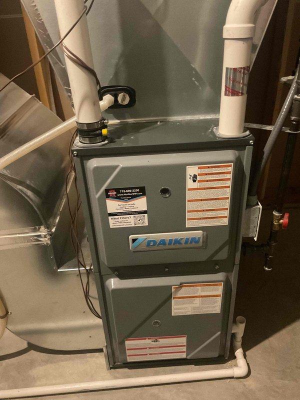 Completed annual cooling system tune-up on Daikin HVAC unit as part of recurring maintenance agreement. During inspection, identified capacitor reading out of acceptable tolerance range and replaced defective capacitor to ensure proper system operation. All other system components checked and operating within normal parameters with no additional concerns noted.