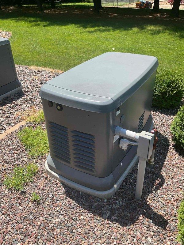 Completed preventive maintenance tune-up on residential standby generator unit as part of priority maintenance agreement. Found and replaced dirty air filter; advised customer to change filter monthly to maintain optimal performance and prevent system strain. Inspected electrical control panel, circuit boards, capacitors, and all wiring connections, confirming all components operating within normal parameters.