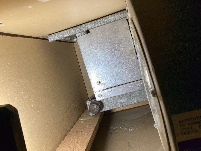 Performed partial annual maintenance on split system with ceiling-mounted air handler. Cycled system from thermostat and confirmed blower motor operation and cooling functionality. Verified proper blower speed settings for cooling mode, confirmed clean filter installation, and assessed adequate airflow through indoor unit. Unable to complete outdoor unit inspection as rooftop access was locked and building maintenance personnel unavailable. Follow-up visit required during weekday hours to complete remaining maintenance on condensing unit.