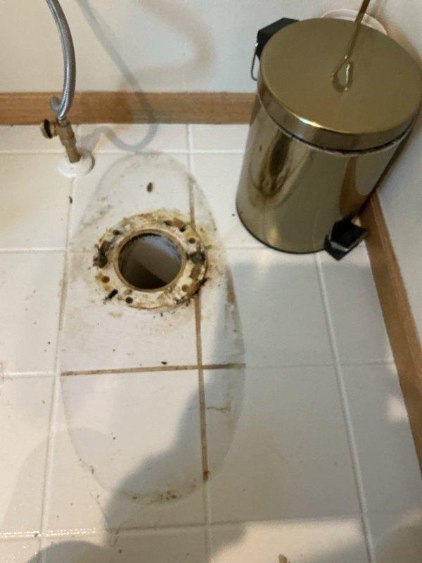 Responded to a leaking and unstable toilet that had been improperly installed with excessive shimming. Upon inspection, found the fixture had been secured with 10 shims when none were required. Removed all unnecessary shims, properly reset the toilet to ensure level installation and secure mounting, and verified elimination of leak. Toilet now sits flush against the floor with proper seal and stability restored.