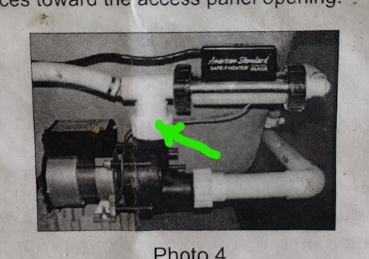 Responded to a leaking jetted tub caused by a cracked union nut on the circulation pump. Diagnosed the issue, documented the damaged component with photographs, and completed a part order form for the necessary replacement union nut to provide pricing and prepare a repair estimate for the customer.