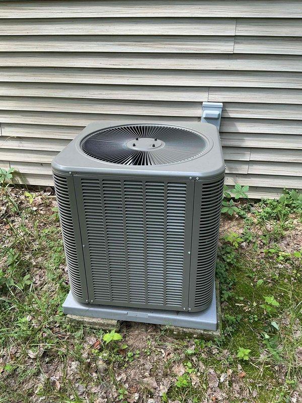 Responded to no cooling complaint on 1-year-old Lennox system. Upon inspection, determined thermostat was set to permanent hold at incorrect temperature, preventing system from cooling to desired setpoint. Corrected thermostat programming by removing permanent hold and restoring scheduled operation. Provided customer education on proper thermostat settings and operation. Verified system cycled on properly and cooling function restored to normal operation.