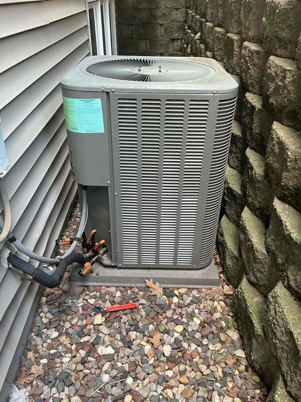 Responded to no cooling complaint on 15-year-old Lennox air conditioning system. Upon arrival, performed diagnostic evaluation and determined unit was operating significantly low on refrigerant charge. Explained leak search and repair procedures to homeowner, including testing methods and repair options. Customer declined repair service and requested replacement estimate instead. Coordinated scheduling with service advisor for system replacement consultation and provided overview of available equipment options.