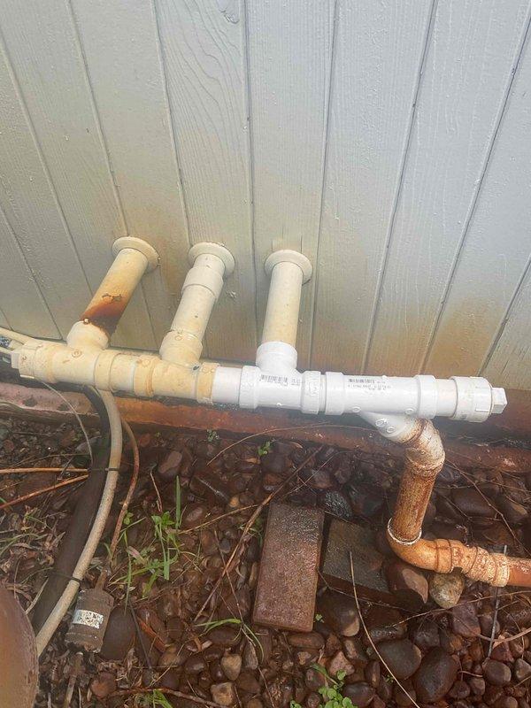 Responded to no cooling complaint on residential air conditioning system. Upon inspection, found system low on refrigerant and dirty air filter restricting airflow. Replaced air filter, recharged system with refrigerant to manufacturer specifications, and added UV dye to aid in future leak detection if necessary. System tested and confirmed cooling properly upon departure.