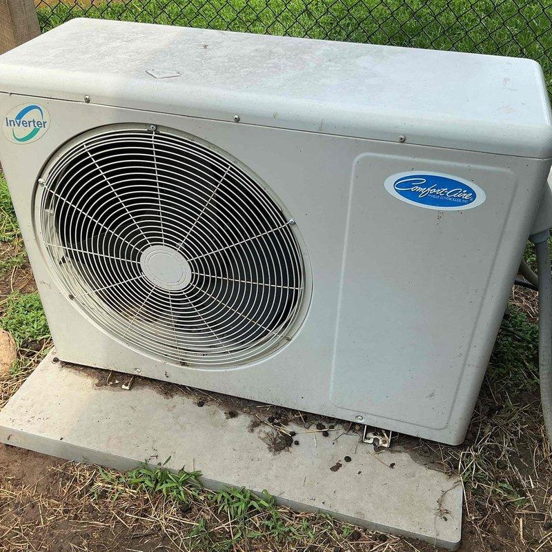 Responded to no cool call on 10+ year old Comfortaire mini split system displaying CH-26 error code indicating compressor positioning fault. Performed diagnostic testing including verification of all electrical connections, compressor winding continuity tests, and coil inspection. All connections were secure with no corrosion present, compressor windings tested within normal parameters, and coils were clean. Diagnostics revealed failed inverter board as root cause of malfunction. Reviewed repair options with customer and scheduled follow-up service advisor appointment to discuss replacement recommendations.