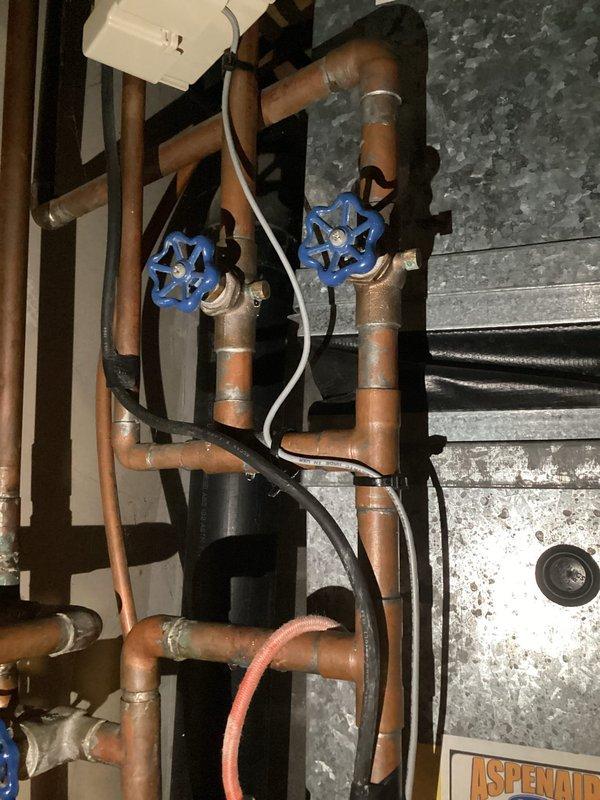 Responded to service call for leaking indoor hose bibs causing water intrusion inside the residence. Upon arrival, inspected the existing copper plumbing configuration and identified two faulty hose bibs requiring replacement. Provided estimate for complete replacement of both indoor spigots to eliminate active leaks and prevent further water damage to the property.