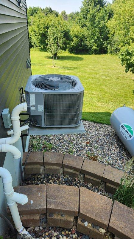 Responded to no cooling complaint on 8-year-old Carrier air conditioning system. Upon inspection, discovered rodent intrusion had damaged the dual run capacitor, rendering the system inoperative. Replaced failed dual capacitor and verified system operation. Performed complete system diagnostics including contactor inspection, refrigerant charge verification, amp draw measurements on compressor and condenser fan motor, condenser coil cleanliness check, and supply/return air temperature differential testing. All parameters tested within manufacturer specifications. System restored to full cooling operation with adequate temperature drop across evaporator coil.