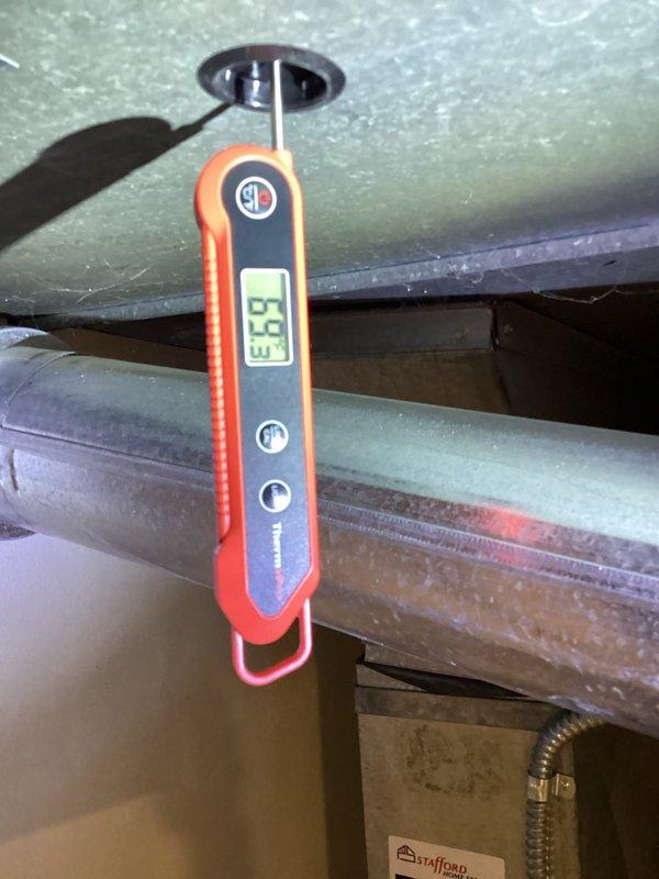 Return visit for heat pump inadequate cooling capacity. System previously serviced with refrigerant adjustment and DIP switch configuration changes per tech support, but thermostat still not reaching setpoint. Evaluated system performance and identified insufficient airflow as contributing factor. Adjusted blower speed settings to increase CFM delivery. Verified supply air temperatures and system operation. Unit now maintaining improved temperature differential and better overall cooling performance.